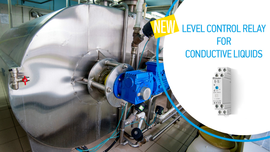 FINDER推出了一种新型导电液体液位控制继电器